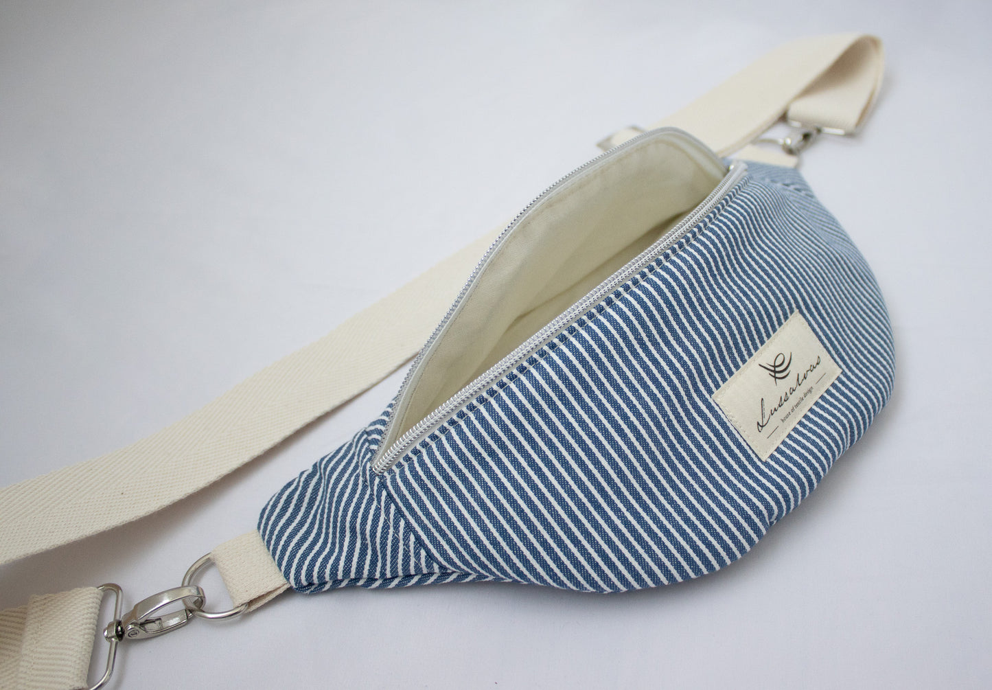 SARAH DENIM STRIPES | CROSSBODY BAUMWOLLE