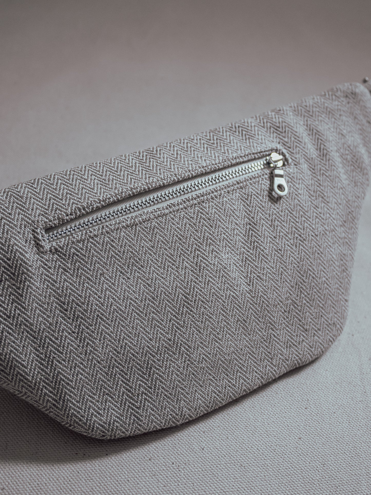 SARAH ÂME | CROSSBODY LEINEN & BAUMWOLLE SILBER